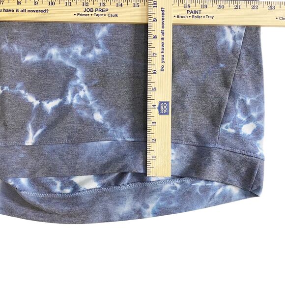 Rae Dunn Top Womens Large Sweatshirt Tie Dye Blue Miss Independent Dolman Sleeve - Picture 9 of 9
